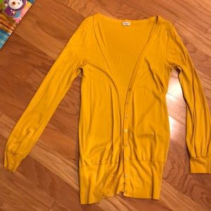 Mustard yellow cardigan
